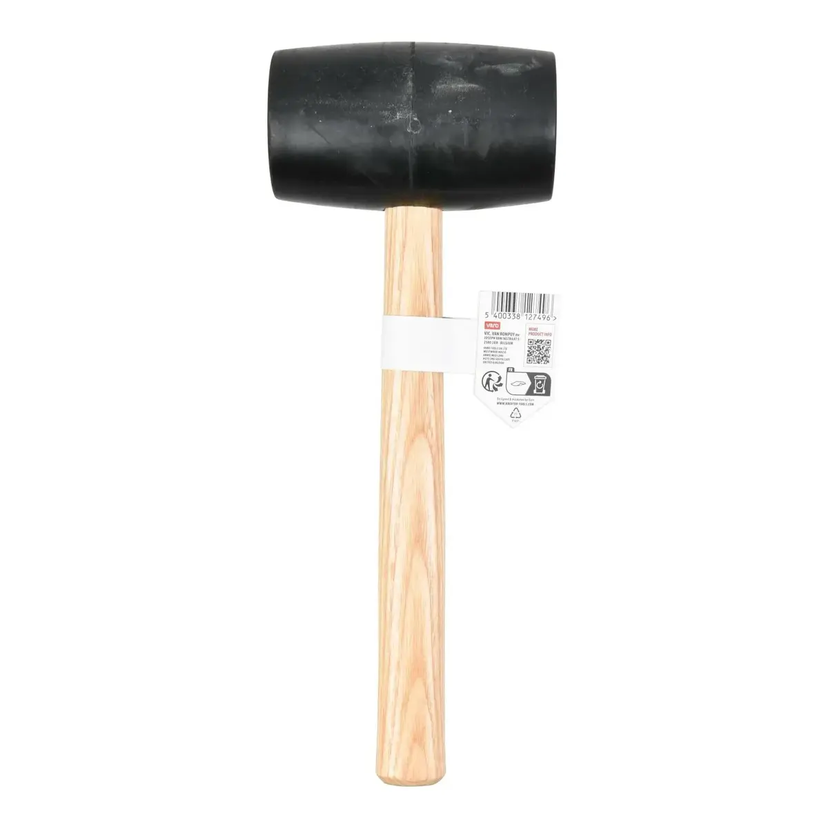 Rubber Mallet KREATOR 900 g Wooden Handle 260 mm Photo 2