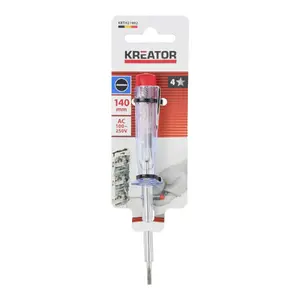 Skrūvgriežu testa ierīce KREATOR KRTH21902 AC 100–250V, garums 140 mm