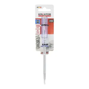 Voltage Tester KREATOR Volt Tester KRTH21903 AC 100–250V 190 mm probe length