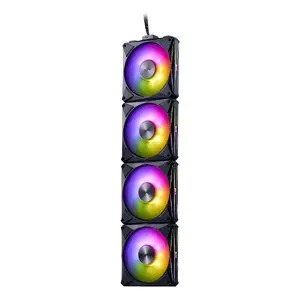 Ventilators ADATA XPG HURRICANE MAG 120 ARGB PWM — 120 mm, 300–2000 apgr./min, rifle gultnis, 7–12 V, melns