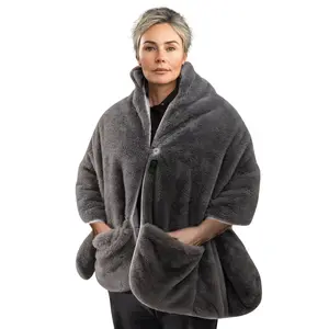 HoMedics Cordless Warming Shawl HCM-SWL100 — rechargeable wearable heater, cordless shawl for shoulders and back