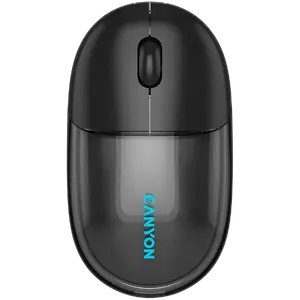 Беспроводная Bluetooth мышь CANYON OnClick 24 — прозрачная и чёрная, компактная