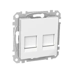 Выключатель Schneider Electric WDE002377 — однополюсный клавишный, белый, встраиваемый
