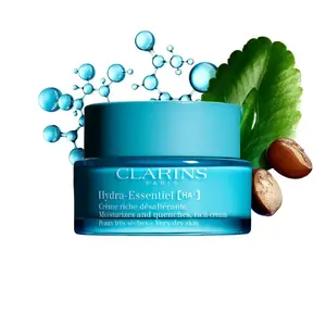 Sejas mitrinošais krēms Clarins Hydra-Essentiel [HA²] Rich sievietēm, 50 ml, intensīva mitrināšana