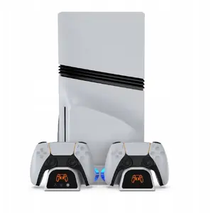 Подставка с охлаждением и зарядкой Yaxo ARCTIC BREEZE NE для PS5 / PS5 Slim / PS5 Pro — Alpine White