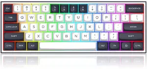 Mehāniskā klaviatūra REDRAGON Alcor Pro K717WB-RGB-PRO ar RGB apgaismojumu, programmējama QMK/VIA