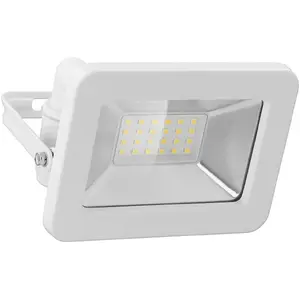 Outdoor LED Floodlight GOOBAY 20 W, IP65, 24 LEDs, 230 V, aluminium housing, white