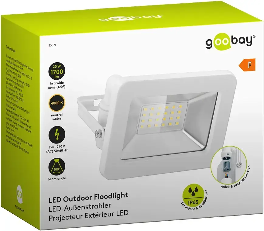 GOOBAY āra LED prožektors 20 W Photo 8