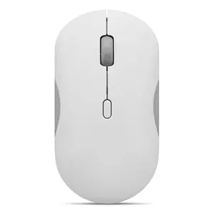 Bezvadu ambidekstra pele Lenovo 350 — Bluetooth 5.3, optiskā 2400 DPI, 6 pogas, ritenis, uz baterijām, pelēka