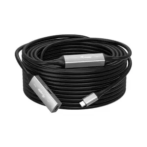 USB-C to USB-C Active Extension Cable EQUIP 10 m, USB 3.2 Gen 1 (5 Gbps), black