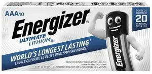 Батарейка Energizer Lithium Micro AAA — микропальчиковая (AAA) литиевая
