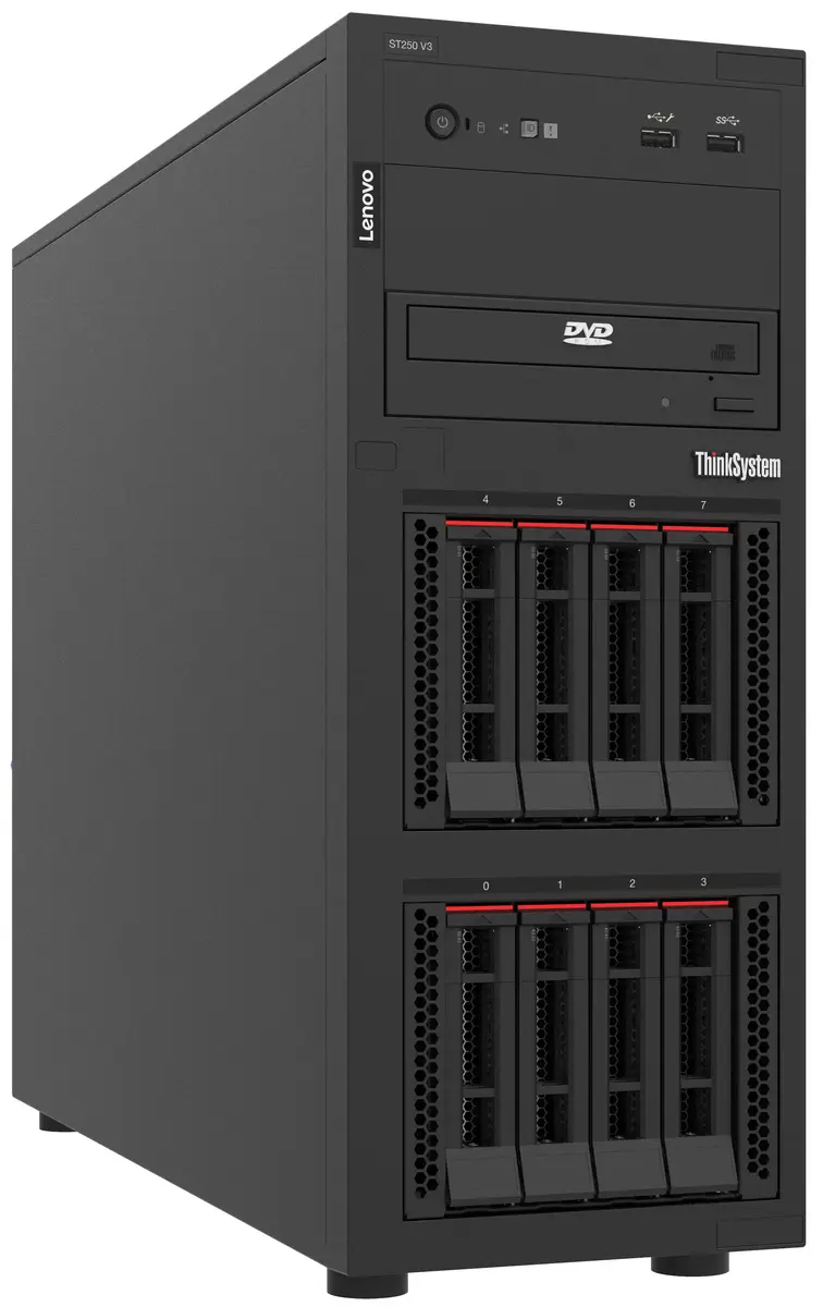 Lenovo ThinkSystem ST250 V3 сервер Tower — Intel Xeon 6353P Photo 3