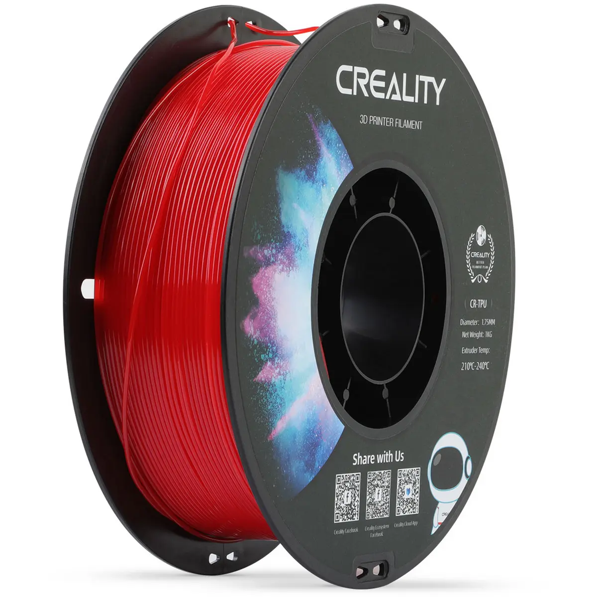 Creality TPU 1.75 mm Red 1 kg filament 3301040034 Photo 3