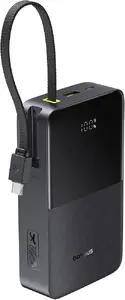 Power bank Baseus EnerFill Bipow2 Pro — 20000 mAh, PD 3.0 un QC 3.0, 22.5W, 1×USB‑A + 1×USB‑C, melns, līdz 3 ierīcēm