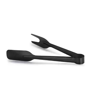 Serving tongs COMAS ELEGANT 24 cm — black, stainless steel handles and tips