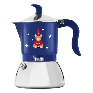 Moka pot BIALETTI 0006649 manual coffee maker 0.473 L — Blue/Red stainless steel