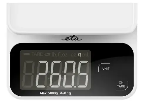 ETA POPI White электронные кухонные весы — 5 кг, 1 г Photo 4