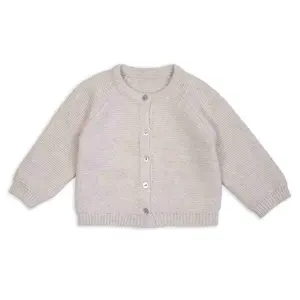 Bērnu adīta Merino jaka LODGER izm. 62 Birch — ārējais slānis jaundzimušajam, mīksta vilna