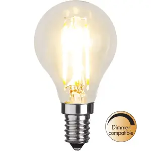 LED filament bulb Star Trading E14 P45 dimmable 4.2W 470 lm 2700K IP44