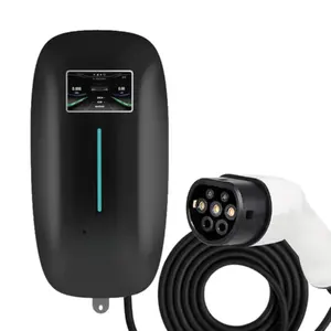 EV charging station Riff EVCS11L with Type 2 connector, 16 A, 11 kW, 5 m cable