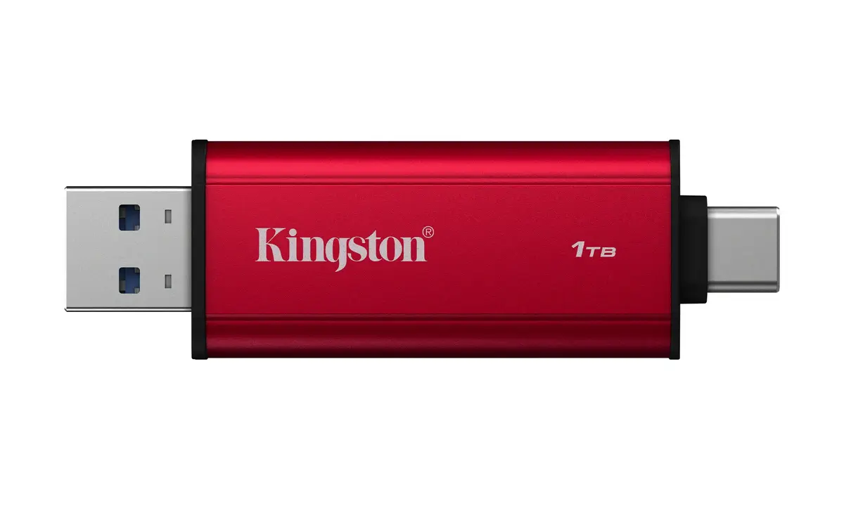 Kingston 1 ТБ портативный SSD USB-A/USB-C Photo 2