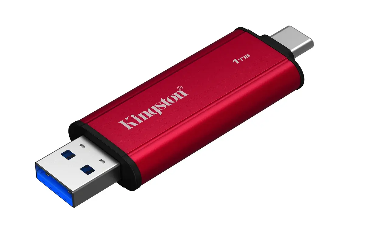 Kingston 1 ТБ портативный SSD USB-A/USB-C Photo 4