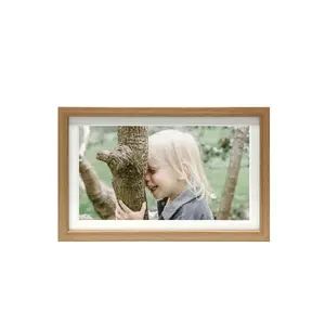 Digital photo frame Kodak 15.6-inch with Wi‑Fi, wood finish (RCF-1561W)