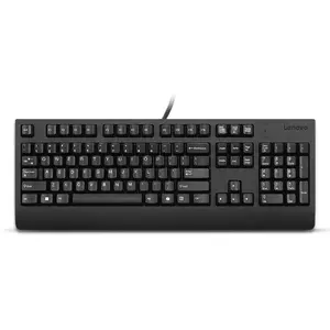 Keyboard Lenovo Preferred Pro II Full-size 104-key USB Wired Plunger Dutch Black 2 m for Home/Office