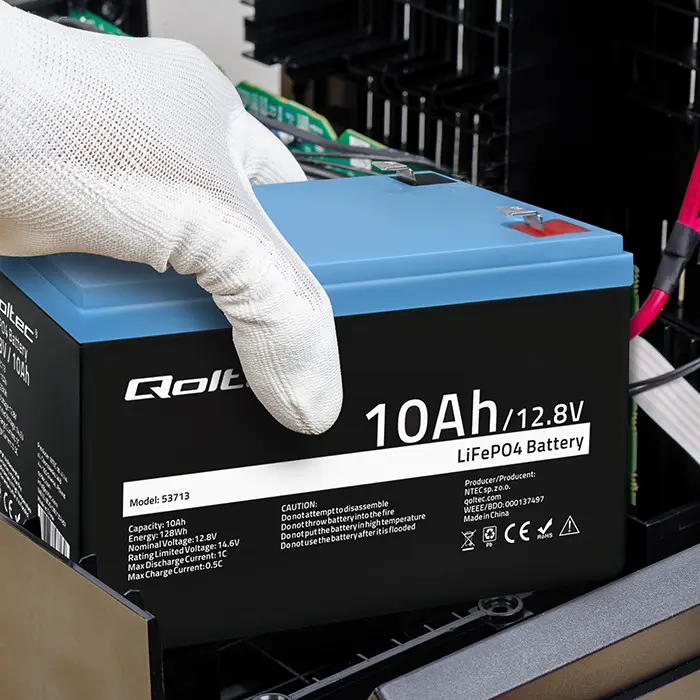 LiFePO4 akumulators QOLTEC 10Ah 12.8V 128Wh Photo 10
