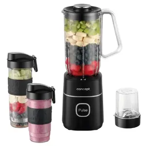 Blenderis Concept SM3490 melns — smūdi blenderis, 600 W motors, 1,5 l krūka