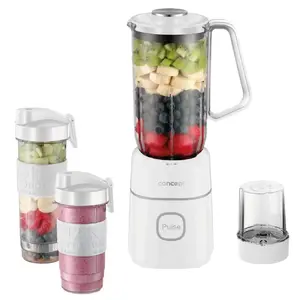 Блендер Concept SM3491 Smoothie, белый, персональная чашa, компактный, 300–500 Вт