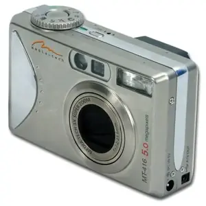Компактная камера MEDIA-TECH MT-416 — 5.25 MP CCD, датчик 1/1.8", 2560×1920, 3× опт., 4× цифров., 7.2–21.6 мм, серый