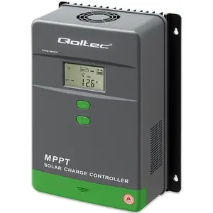 Солнечный контроллер заряда QOLTEC MPPT 50A 12В/24В с ЖК-дисплеем, модель 53664