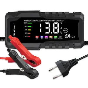 Battery charger QOLTEC 12 V 6 A rectifier with repair function