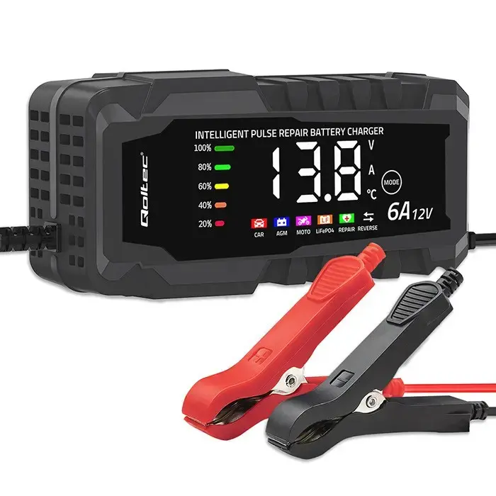 QOLTEC 12 V 6 A akumulatora lādētājs Photo 3