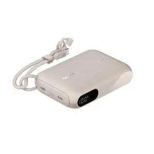 Portable power bank Belkin BPB027hqSD 10000 mAh, Sand, 2 × USB‑C ports