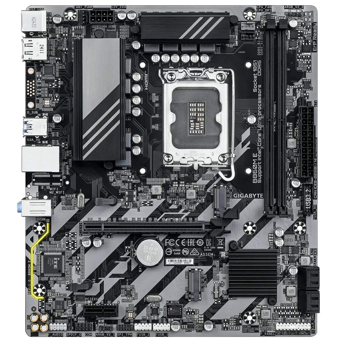 GIGABYTE B860M E Micro-ATX motherboard Photo 2