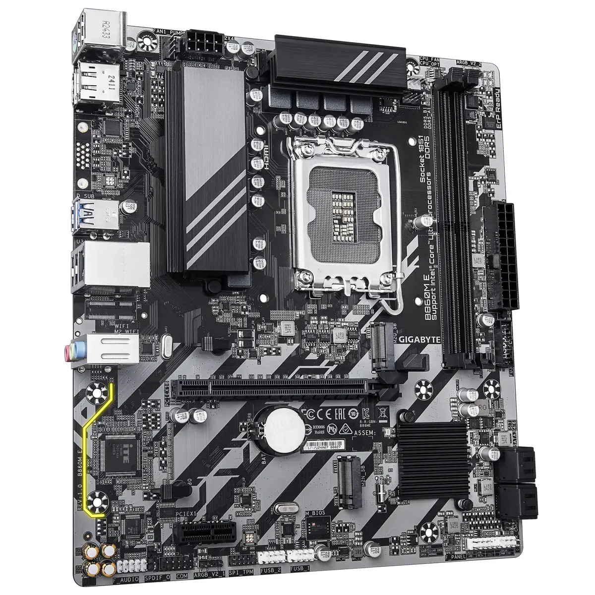 GIGABYTE B860M E Micro-ATX motherboard Photo 3
