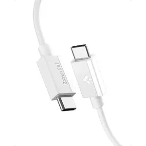 USB C uz USB C kabelis Spigen Universal Essential 1 m — 60W, USB 2.0, balts
