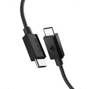 USB-C uz USB-C kabelis Spigen Universal Essential 1 m, USB 2.0, 60W, melns