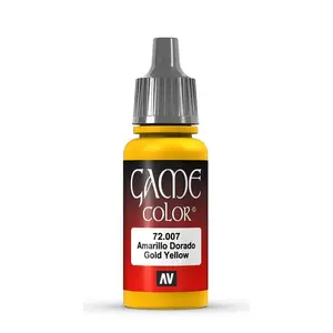 Akrila krāsa pudelē VALLEJO 72.007 Gold Yellow 17 ml