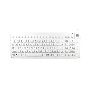 Medical wired keyboard ManMachine RCLP/DE/W5 — full-size USB, membrane keys, 1.8 m cable, German layout, white