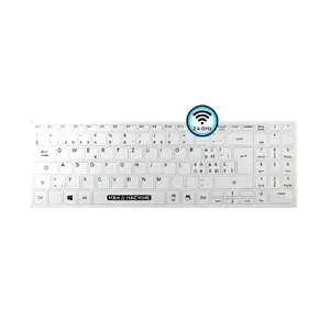 Full-size Keyboard ManMachine Its Cool Flat ICF/WI/DE/W5 — 99-key QWERTZ German, USB, White, Wired/Wireless