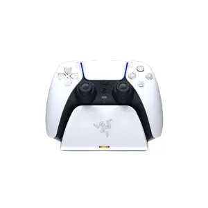 Док-станция для зарядки Razer RC21-01900100-R3U1 для контроллеров PlayStation 5 — белая, для одной ручки, с кабелем USB-C — USB-A
