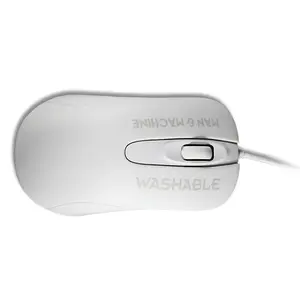 Vadu ambidekstra optiskā pele ManMachine Man & Machine C Mouse — USB Type‑A, lāzers 1000 DPI, 3 pogas, ritjosla (higiēniski balta)