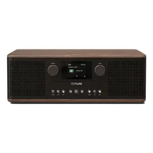 Портативная радиоколонка pure acoustics Pure Classic C-D6 — DAB/DAB+/FM, 30 Вт RMS, MP3, 2.4" TFT, чёрный/орех