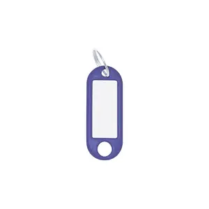 Key tags WEDO 262101803, blue, 21×52 mm, pack of 10