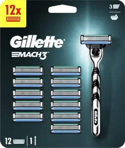 Gillette Mach 3 Men's Razor Blade Refills 12-Pack