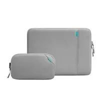 Laptop sleeve Tomtoc Defender A13 14" protective case and accessory pouch, gray
