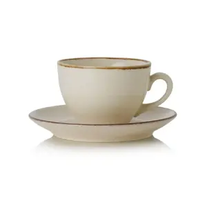 Porcelain sauce dish WAS Smilla Sand 220 ml with saucer